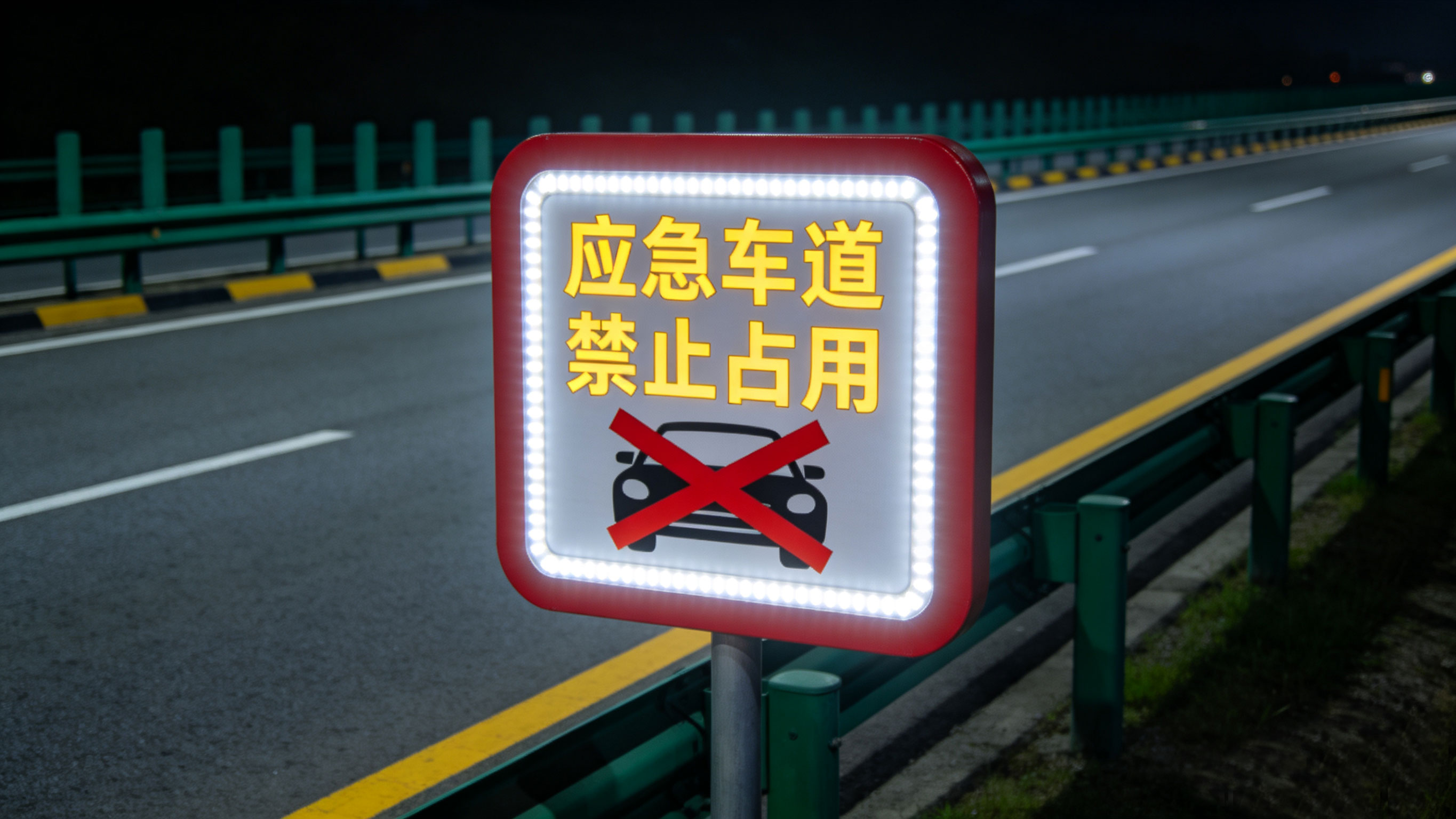 應急車道占空提示發光標志